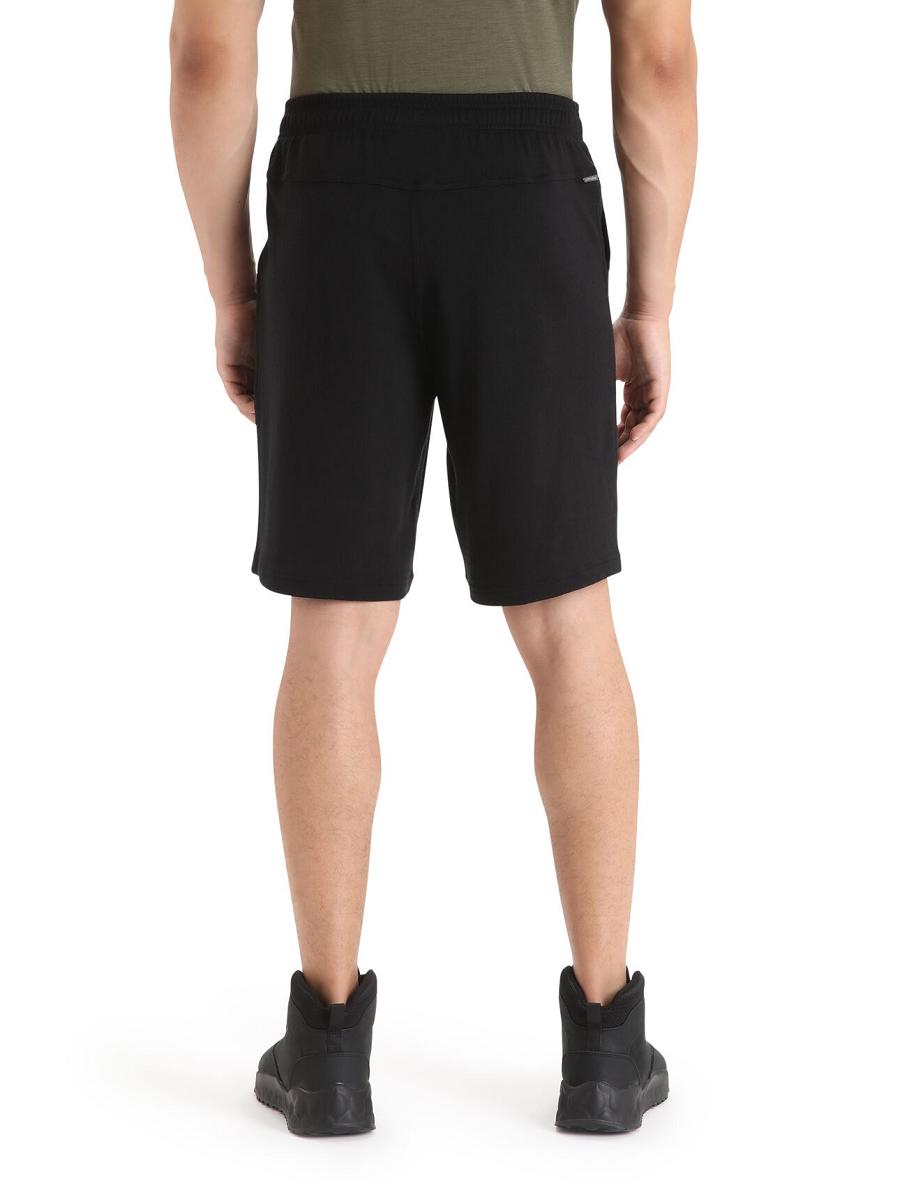 Black Icebreaker Merino Shifter Men's Shorts | AU 1108MQZA